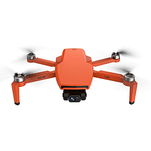ZLL SG108 Pro Drone NEW 5G WiFi 4K HD 2-Axle Gimbal Camera GPS Foldable Quadcopter (Drone Orange)