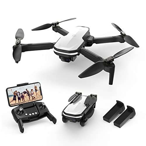 Holy Stone HS280 Foldable FPV Drone with Adjustable 1080P HD WiFi Camera; Lightweight RC Quadcopter for Kids Adults Beginner, 2 Modular Batteries, Auto Hover, Gravity Sensor, Voice/Gesture Control