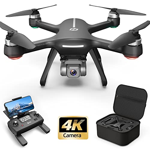 Holy Stone HS700E 4K UHD Drone with EIS Anti Shake 130°FOV Camera for Adults, GPS Quadcopter with 5GHz FPV Transmission, Brushless Motor, Easy Auto Return Home, Follow Me and Outdoor Carrying Case