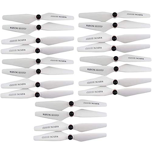 LIZHOUMIL 20PCS Propeller Blades for SY-MA X25 X25W X25PRO Quadcopter Blades Aerial Drone White