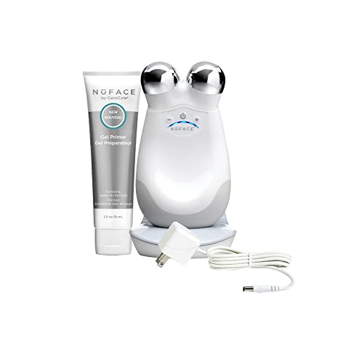 NuFACE Trinity Starter Kit – Facial Toning Device with Hydrating Leave-On Gel Primer, 2 Fl Oz