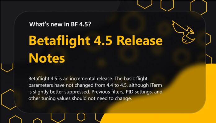Вышла прошивка Betaflight 4.5: Что нового?